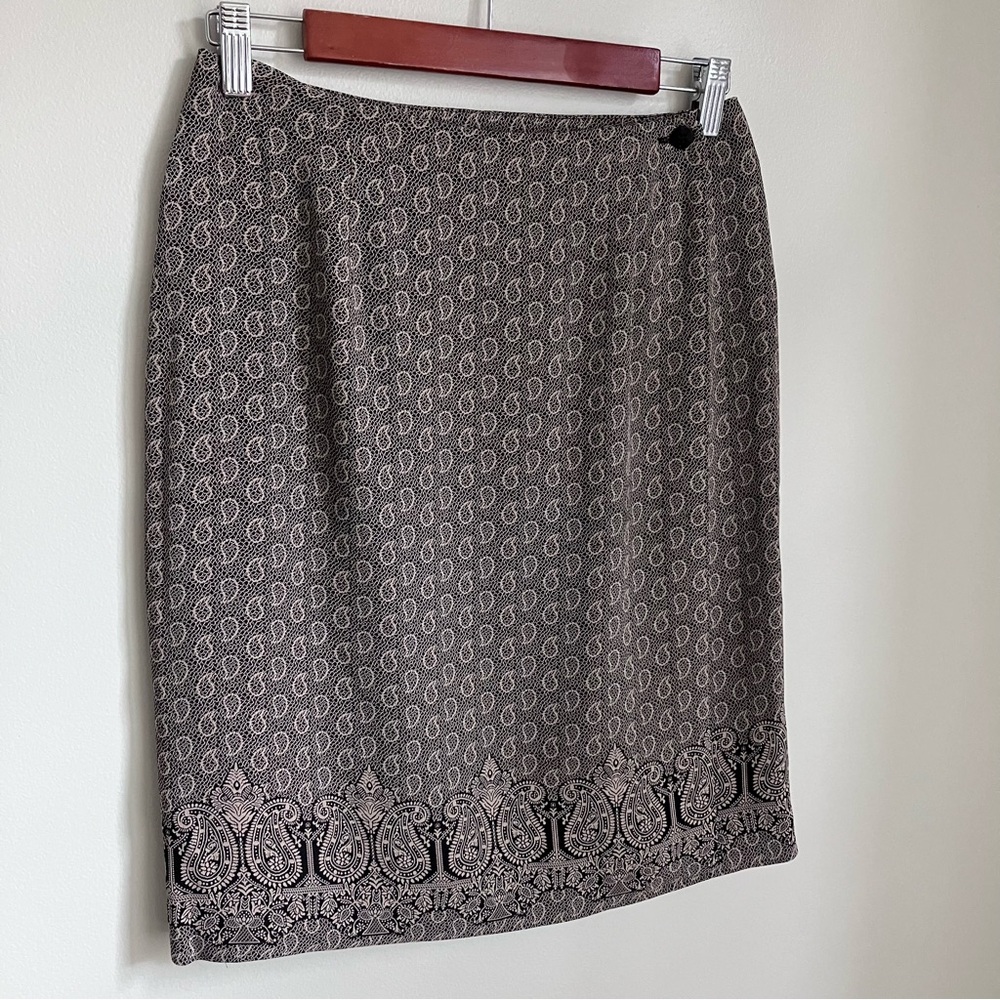 Y2K Paisley Wrap Skirt